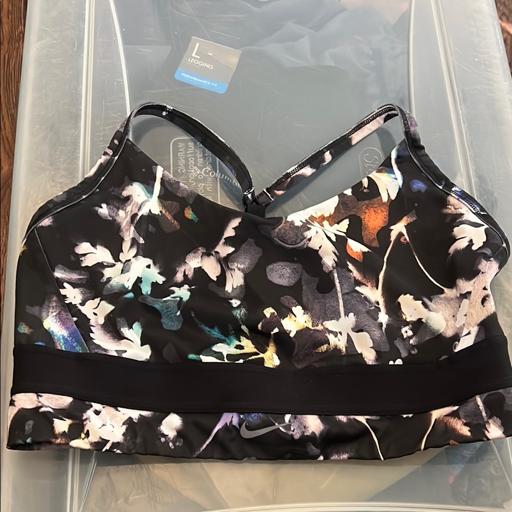 NIKE Floral Print Sports Bra